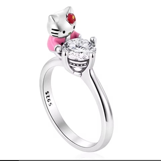 Anillo Hello Kitty plata - Imagen 2