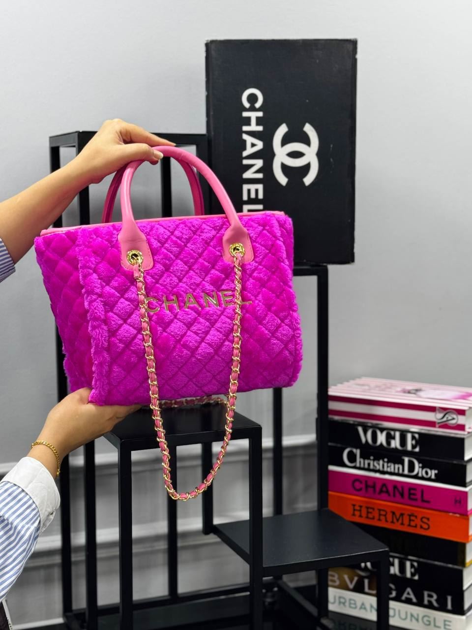 Bolso Chanel terciopelo - Imagen 1