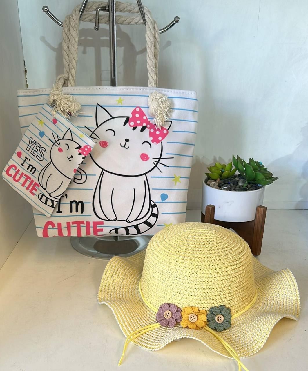 Bolso gatito y sombrero a juego - Imagen 3