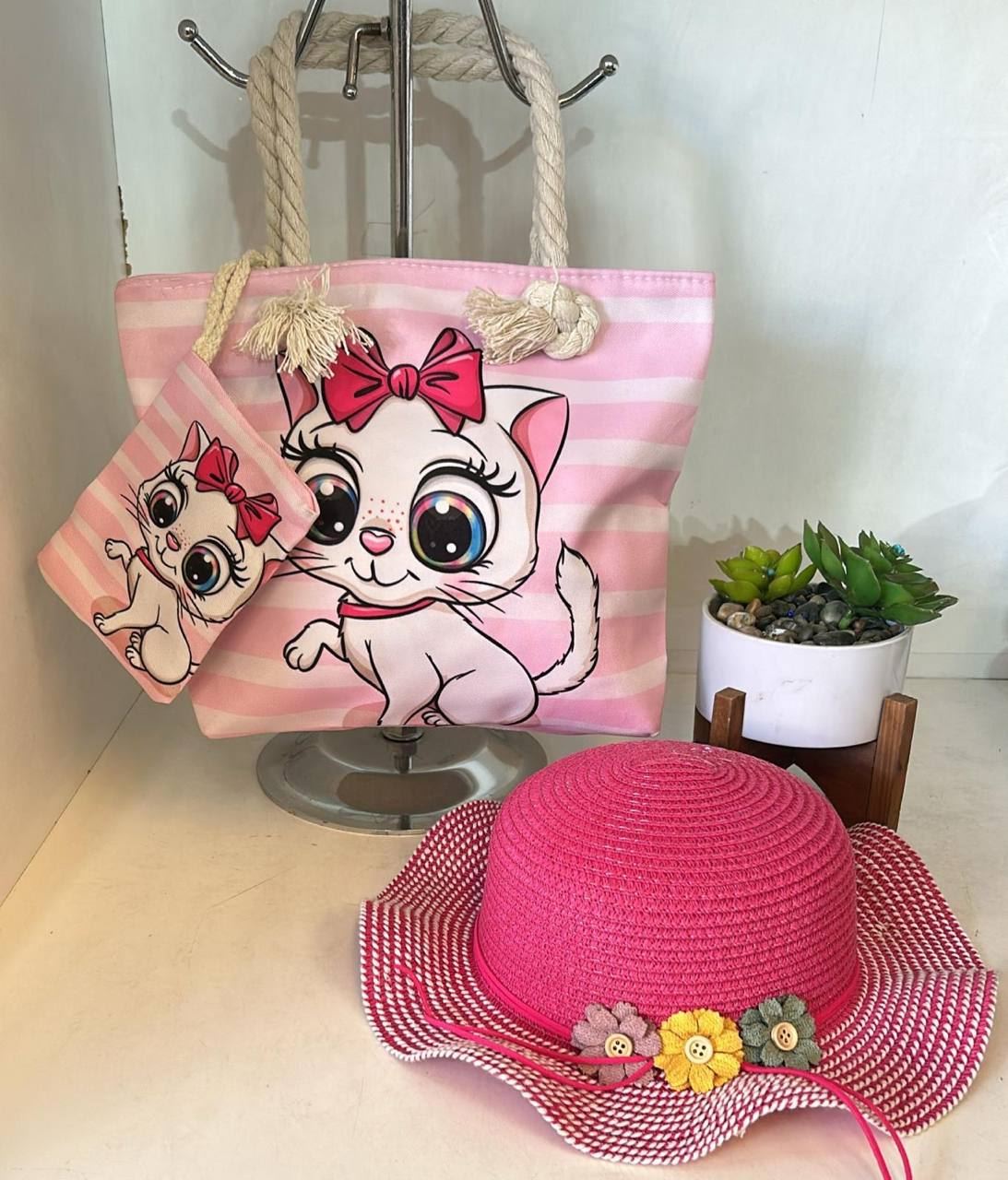 Bolso gatito y sombrero a juego - Imagen 6