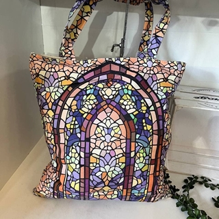 Bolso grande de tela geometrico - Imagen 2