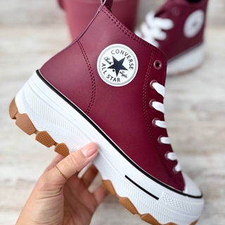 Bota Converse all Star burdeos - Imagen 2
