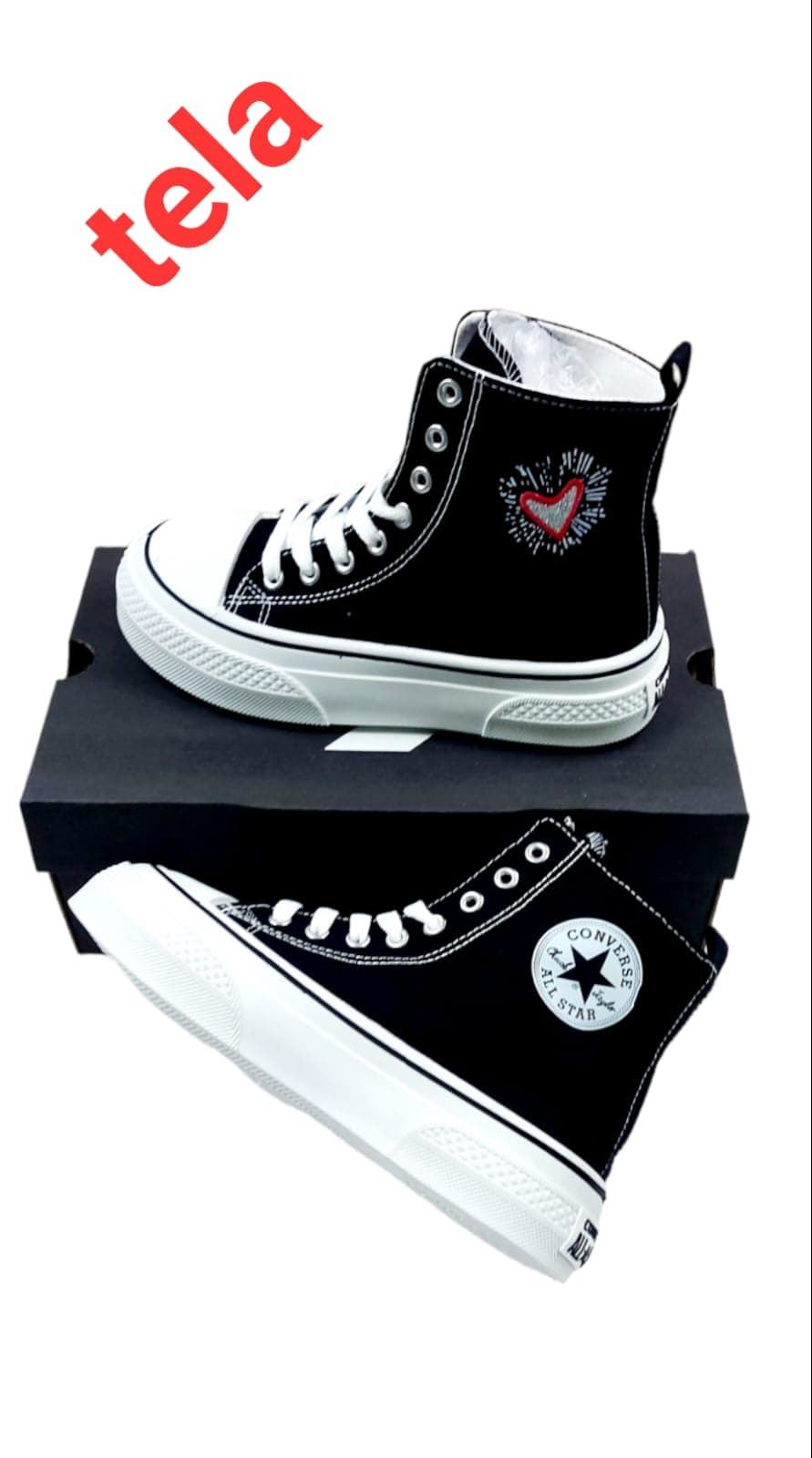 Bota Converse corazon - Imagen 1