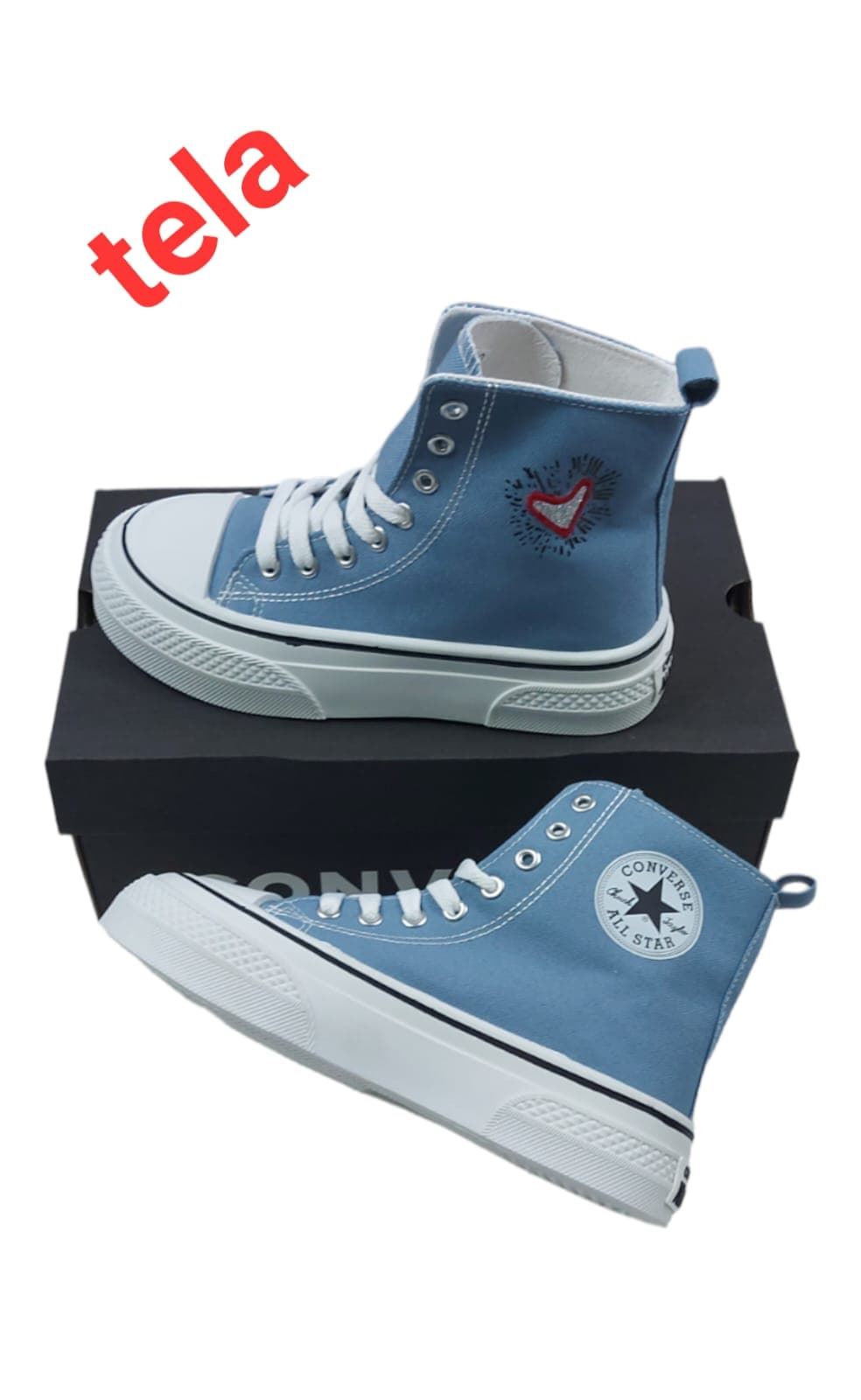 Bota Converse corazon - Imagen 2