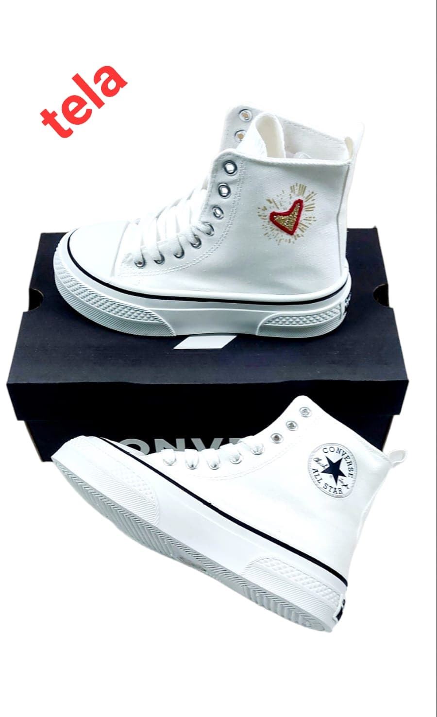 Bota Converse corazon - Imagen 3