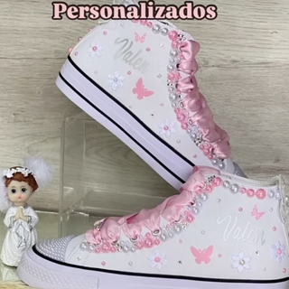 Bota Converse niña primera comunión - Imagen 1