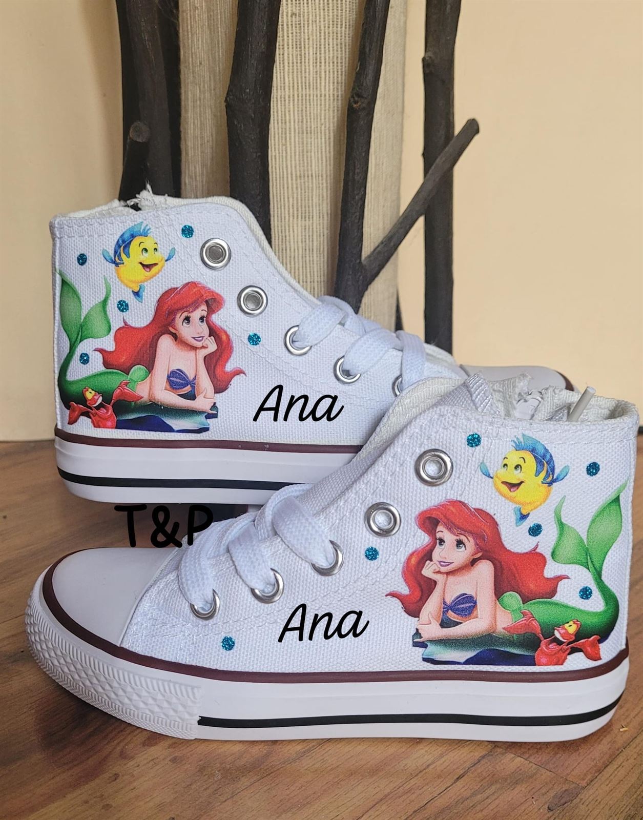 Bota Converse princesas  Disney personalizadas - Imagen 1