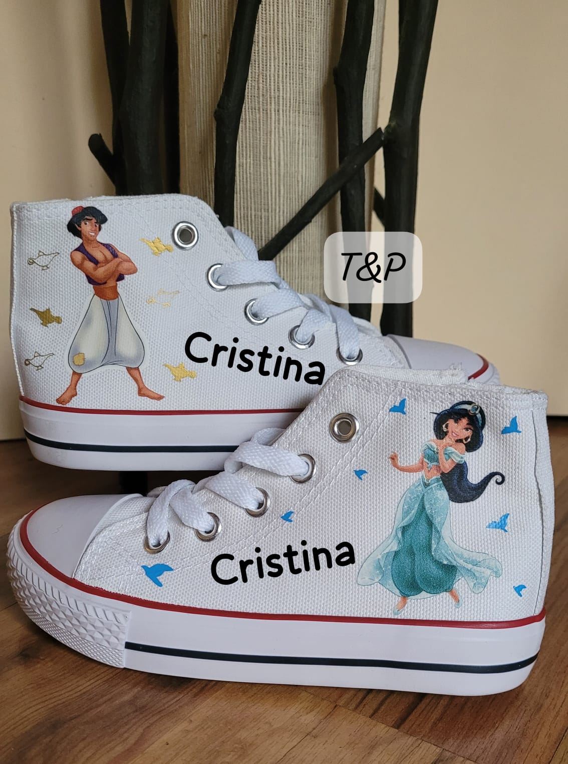 Bota Converse princesas  Disney personalizadas - Imagen 2