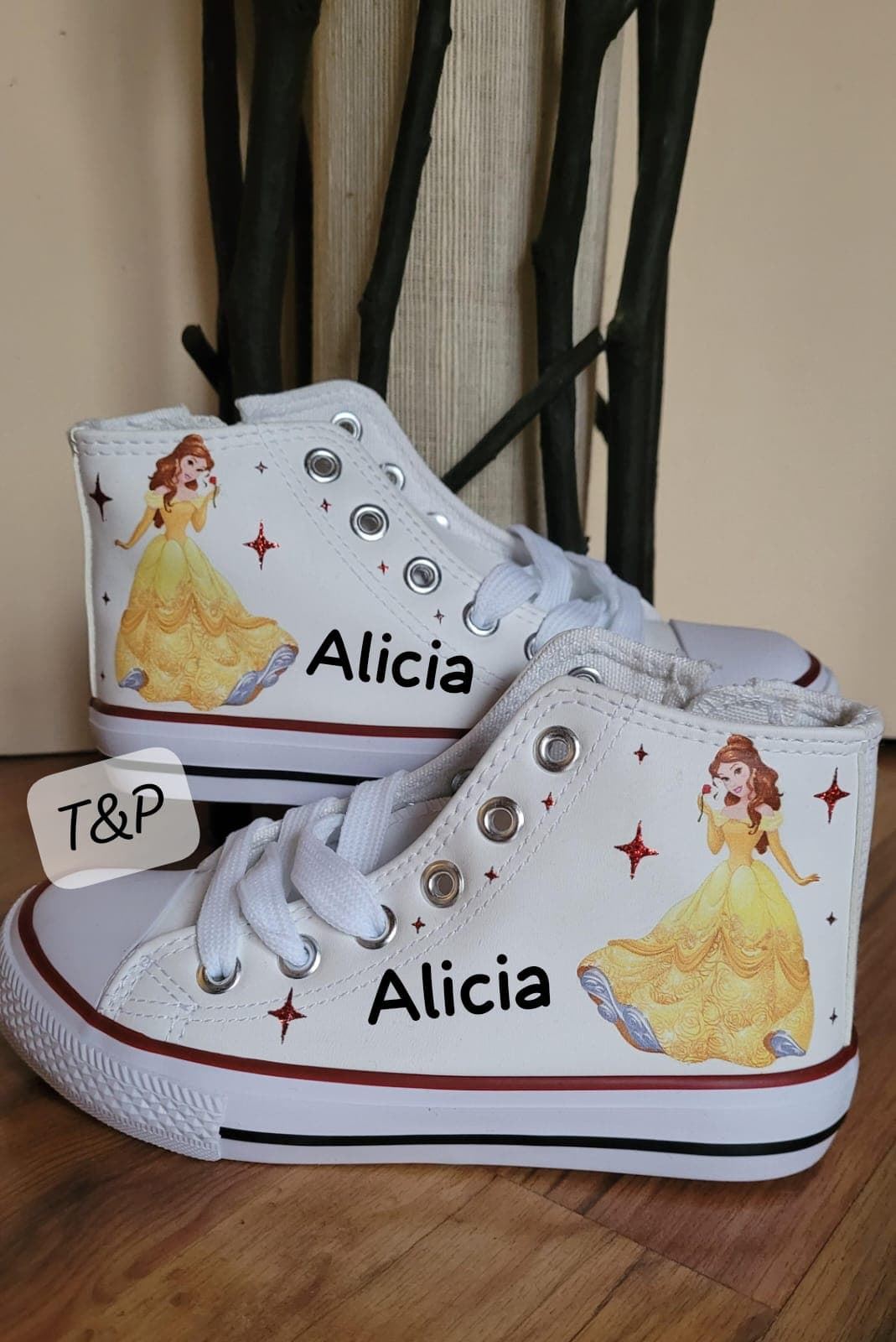 Bota Converse princesas  Disney personalizadas - Imagen 3