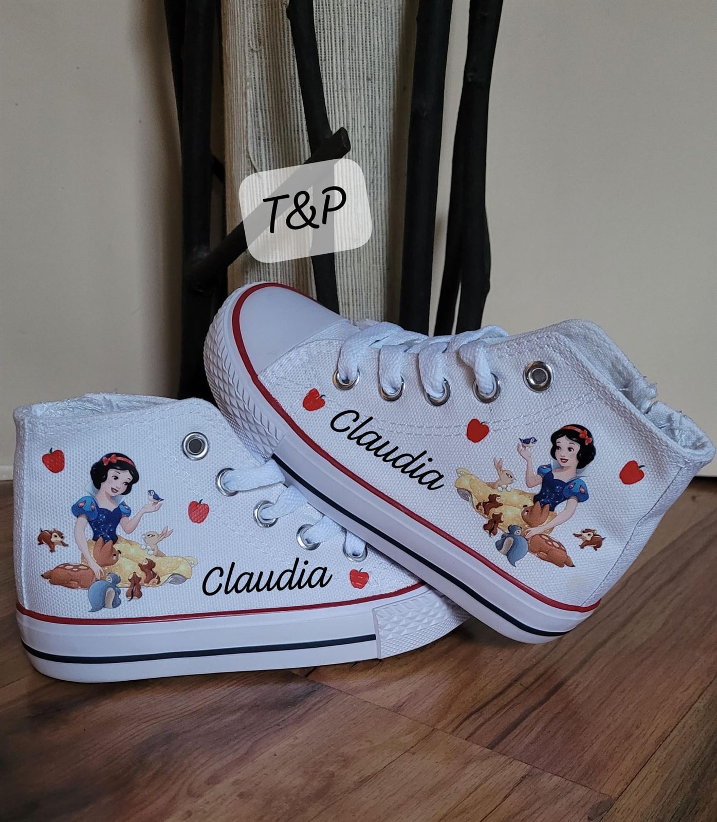 Bota Converse princesas  Disney personalizadas - Imagen 4