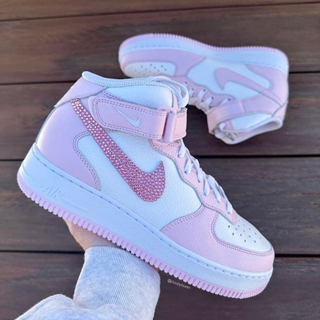 Bota Nike Air force 1 Mid rosa - Imagen 1