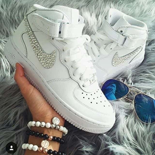 Bota Nike Air force 1 swarovski - Imagen 1