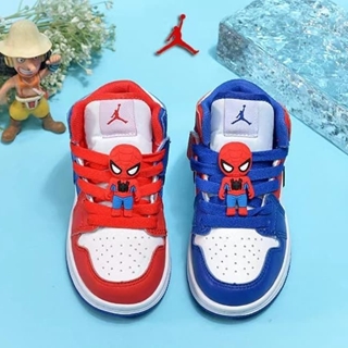 Bota Nike Air Jordan 1 Mid Spiderman - Imagen 2