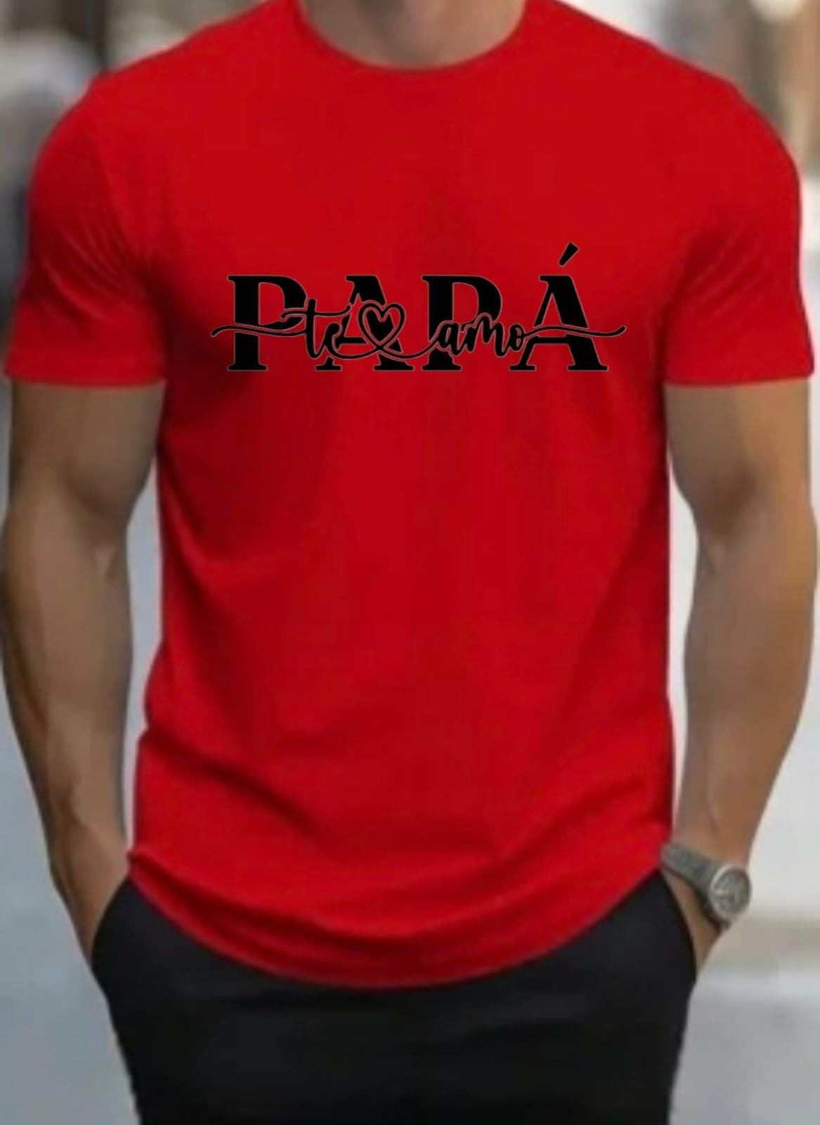 Camiseta Papá Te amo día del padre - Imagen 1