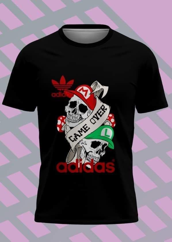 Camiseta Súper Mario y Adidas - Imagen 1