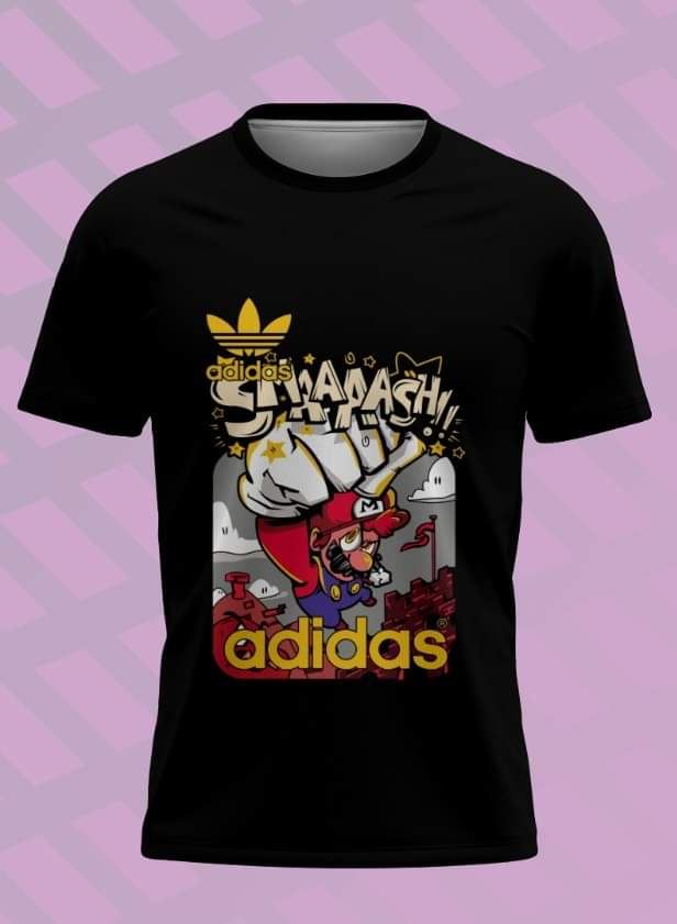 Camiseta Súper Mario y Adidas - Imagen 3