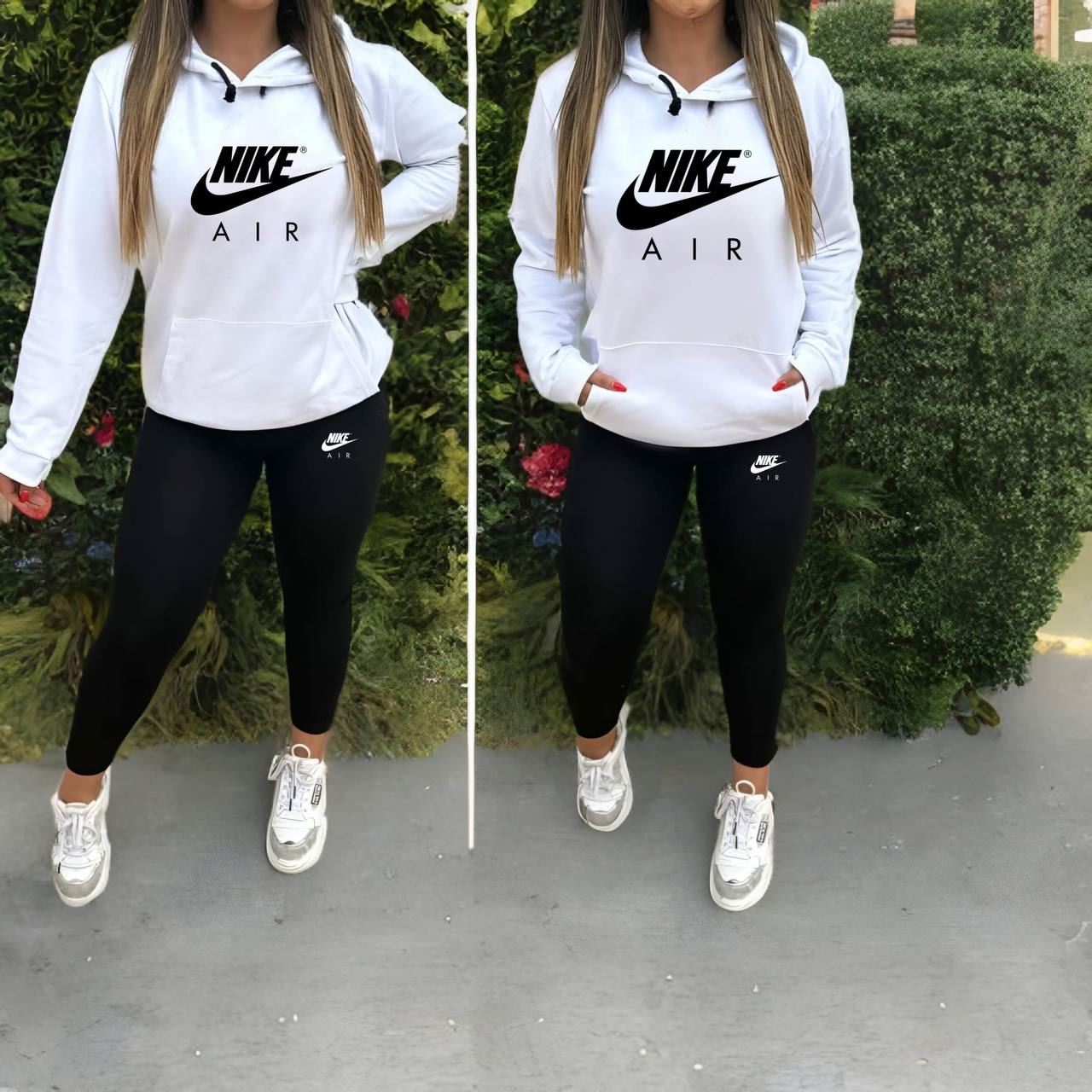 Conjunto nike mujer negro y blanco on sale