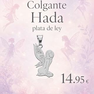 Colgante hada plata de ley - Imagen 1