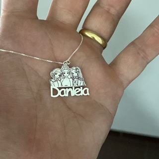 Collar guerreras K-Pop plata de ley - Imagen 1