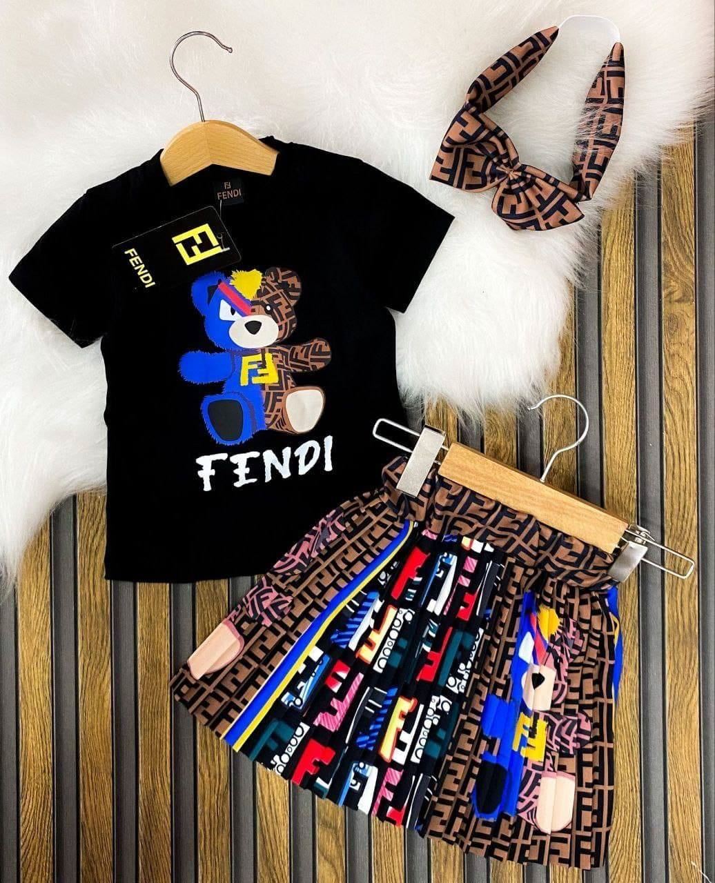 Conjunto camiseta y falda Fendi - Imagen 1