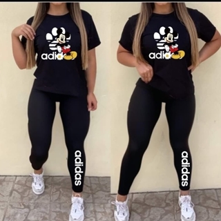 Conjunto camiseta y leggins Adidas Mickey - Imagen 1