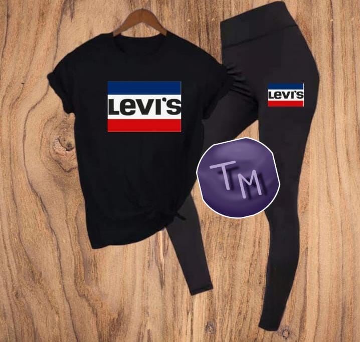 Conjunto camiseta y leggins Levis - Imagen 1