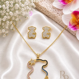 Conjunto collar multicolor y pendientes Tous - Imagen 2
