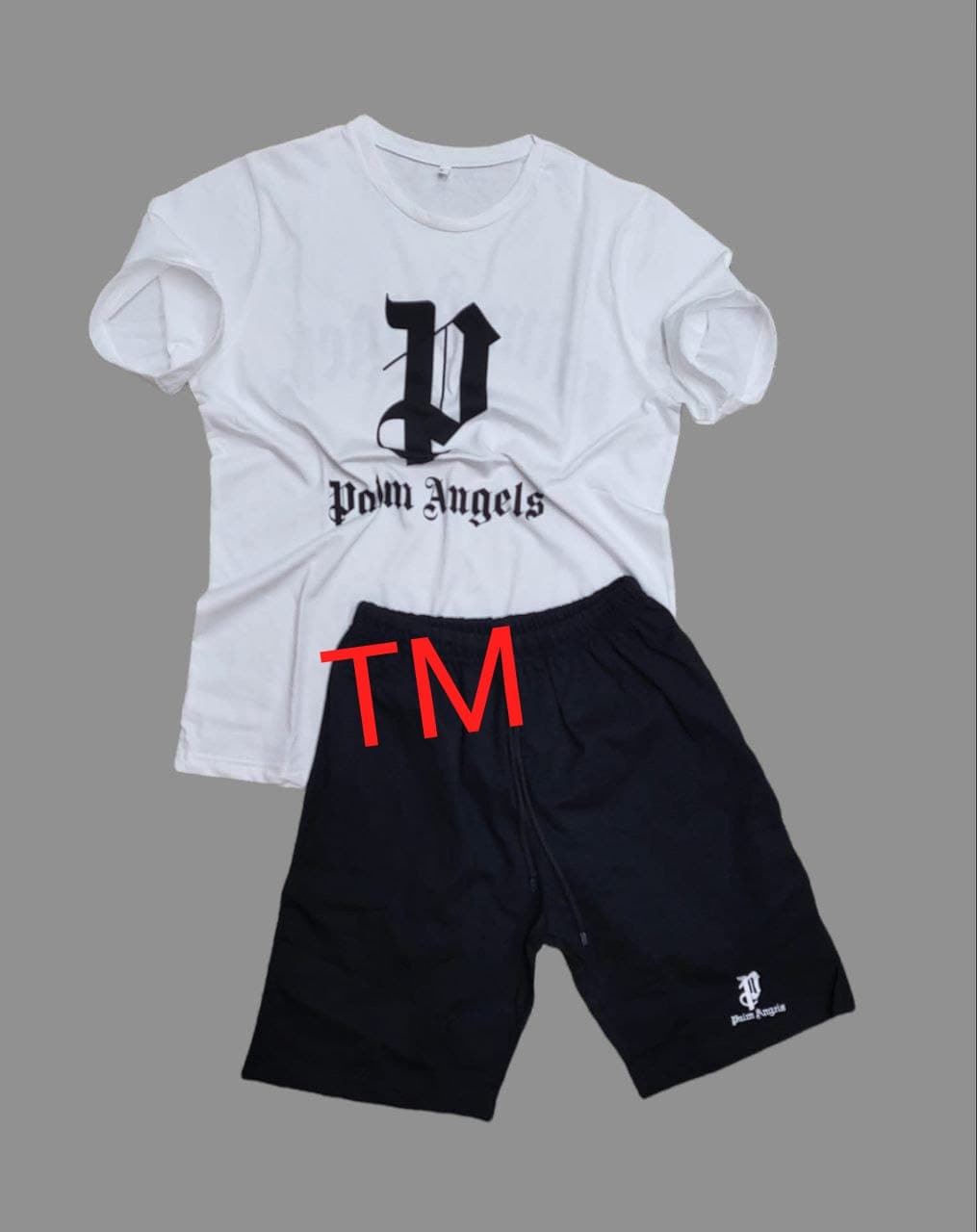 Conjunto de camiseta y pantalón corto Palm Angels - Imagen 1