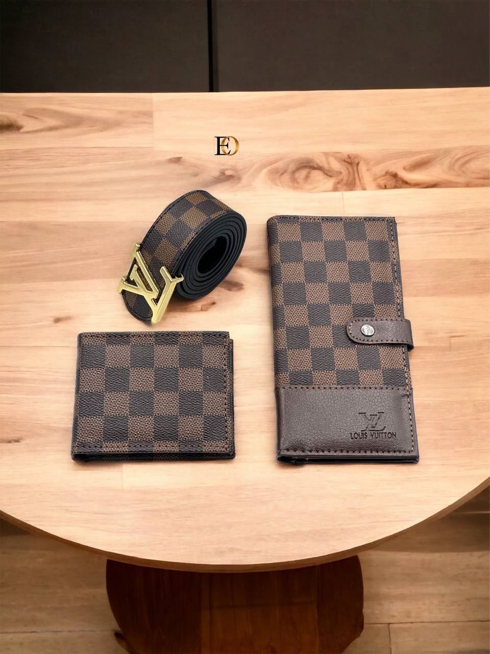 Conjunto de cartera y cinturón Louis Vuitton - Imagen 1