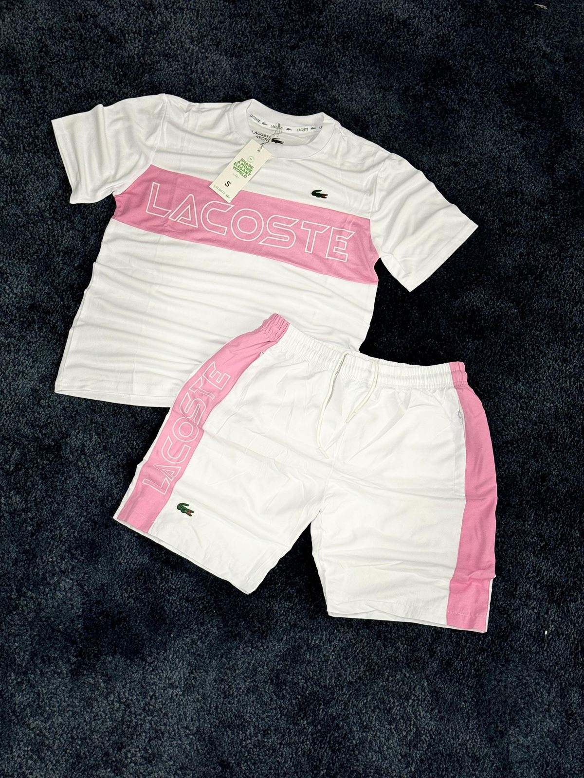 Conjunto Lacoste rosa - Imagen 1