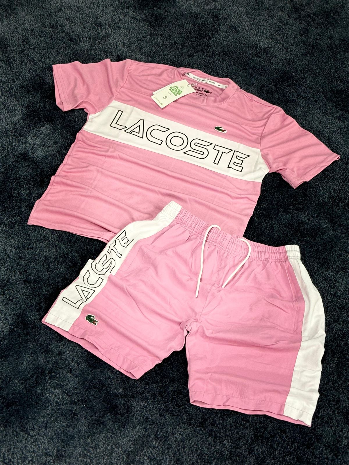 Conjunto Lacoste rosa - Imagen 3