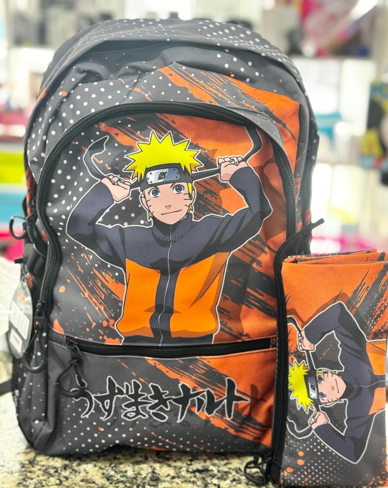 Conjunto mochila+ estuche Naruto - Imagen 1