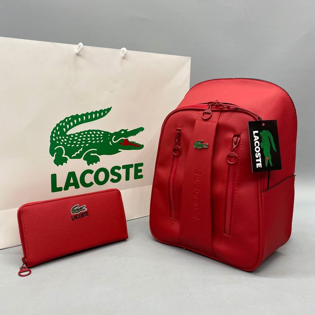 Conjunto mochila y cartera Lacoste - Imagen 4