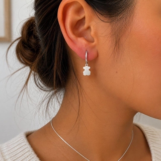 Conjunto pendientes y collar Tous silueta plata de ley - Imagen 2