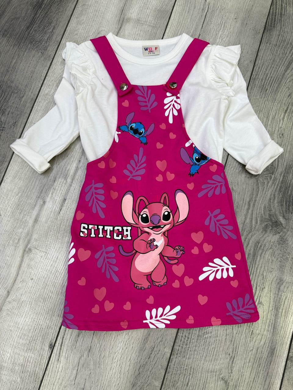 Conjunto peto y blusa Stich - Imagen 1