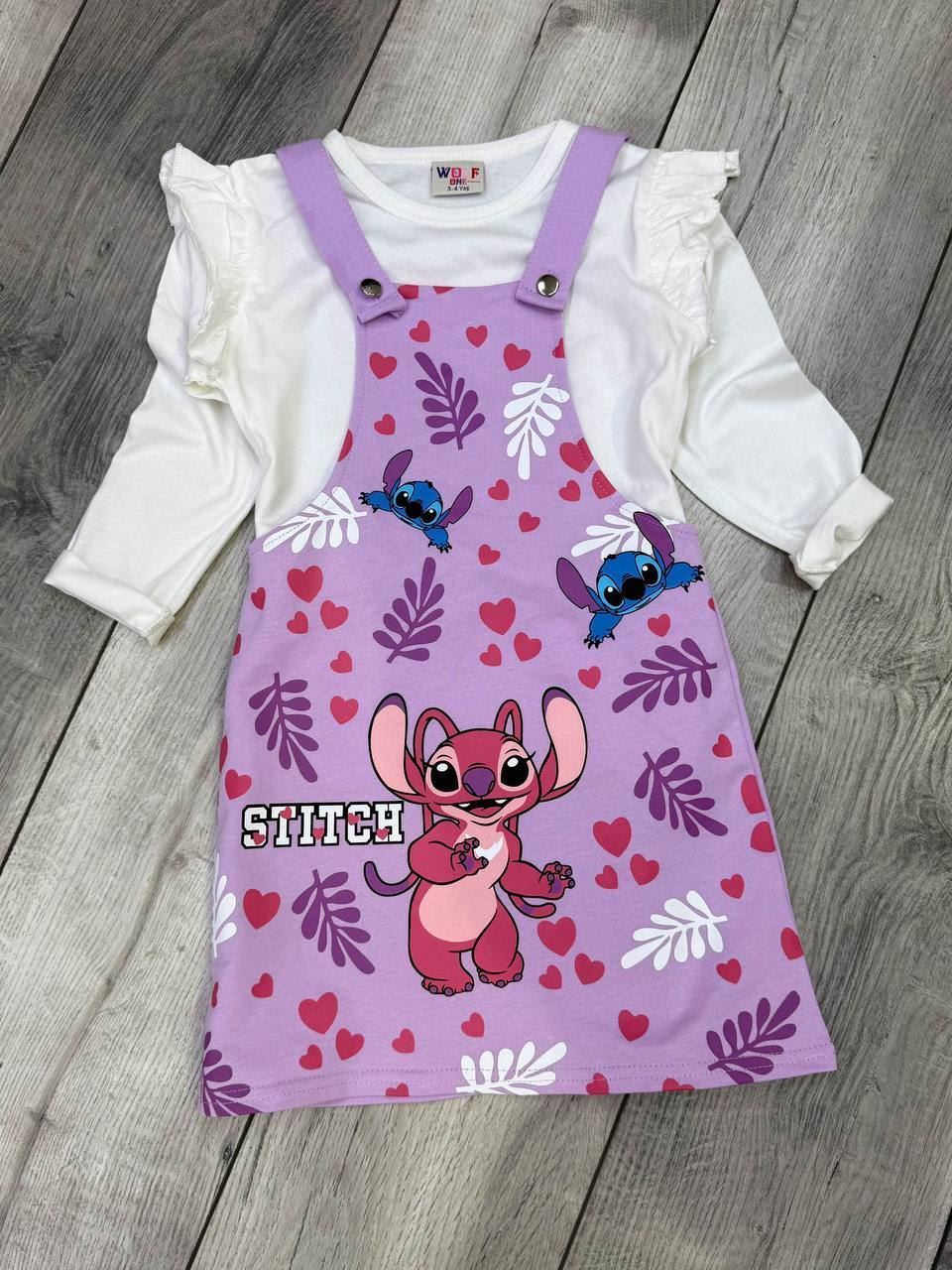 Conjunto peto y blusa Stich - Imagen 3