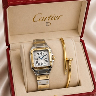 Conjunto reloj y pulsera Cartier - Imagen 2