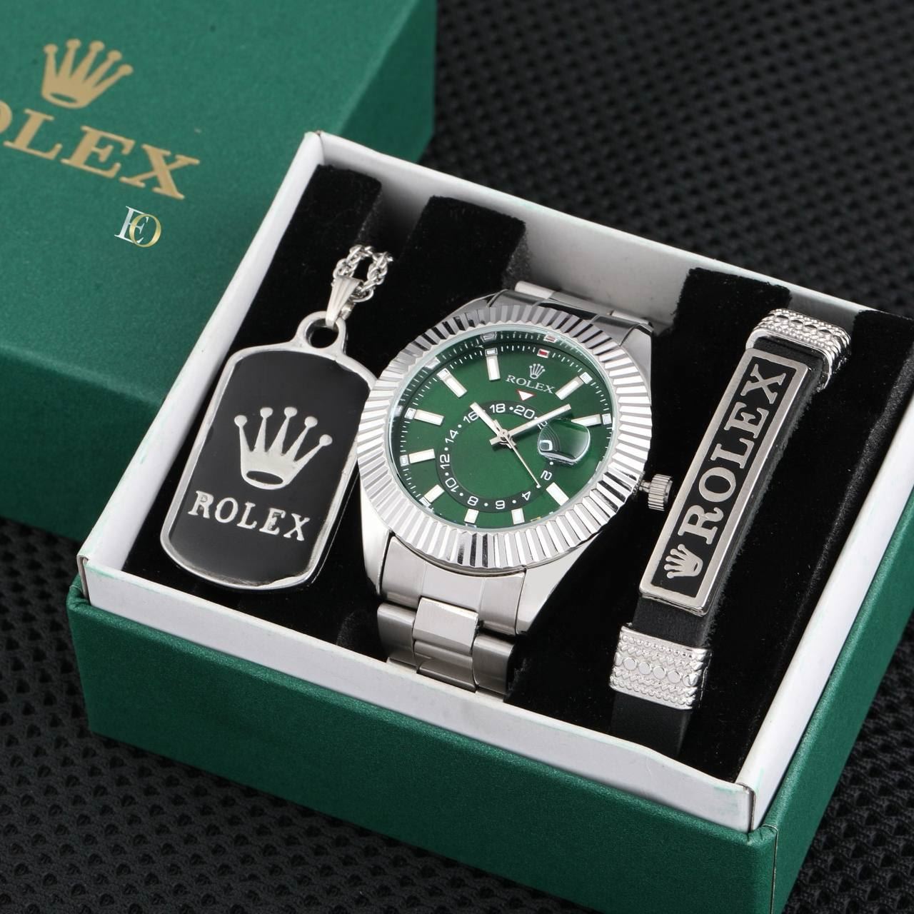 Conjunto Rolex pulsera y colgante a juego - Imagen 2