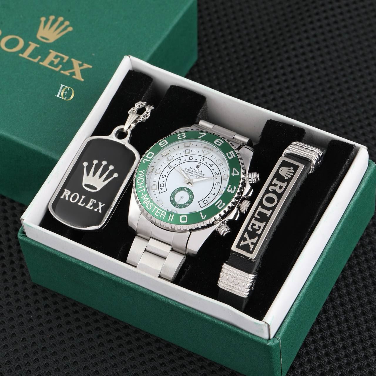 Conjunto Rolex pulsera y colgante a juego - Imagen 3