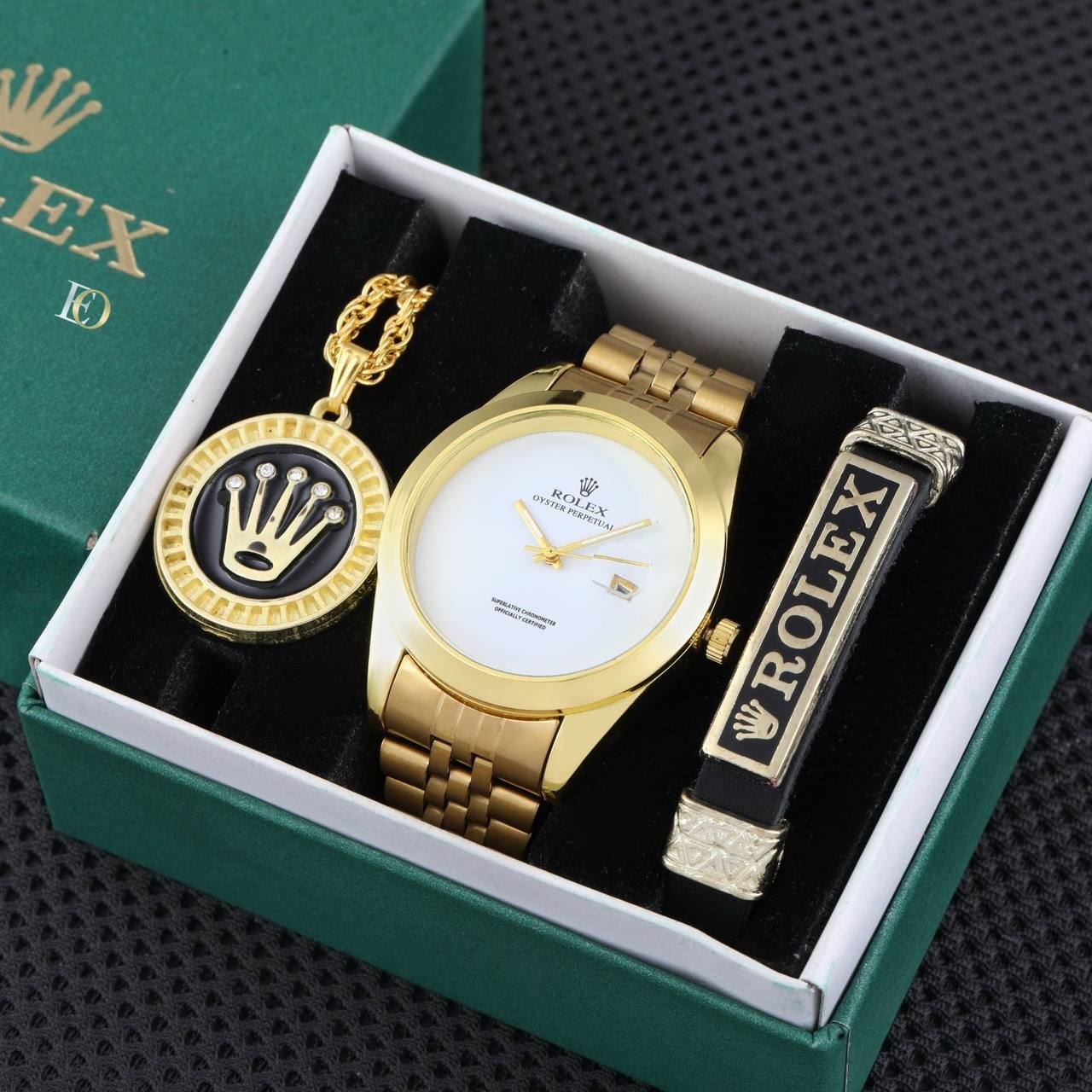 Conjunto Rolex pulsera y colgante a juego - Imagen 6