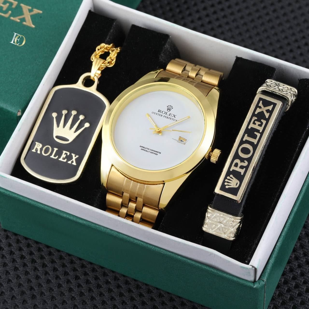 Conjunto Rolex pulsera y colgante a juego - Imagen 8