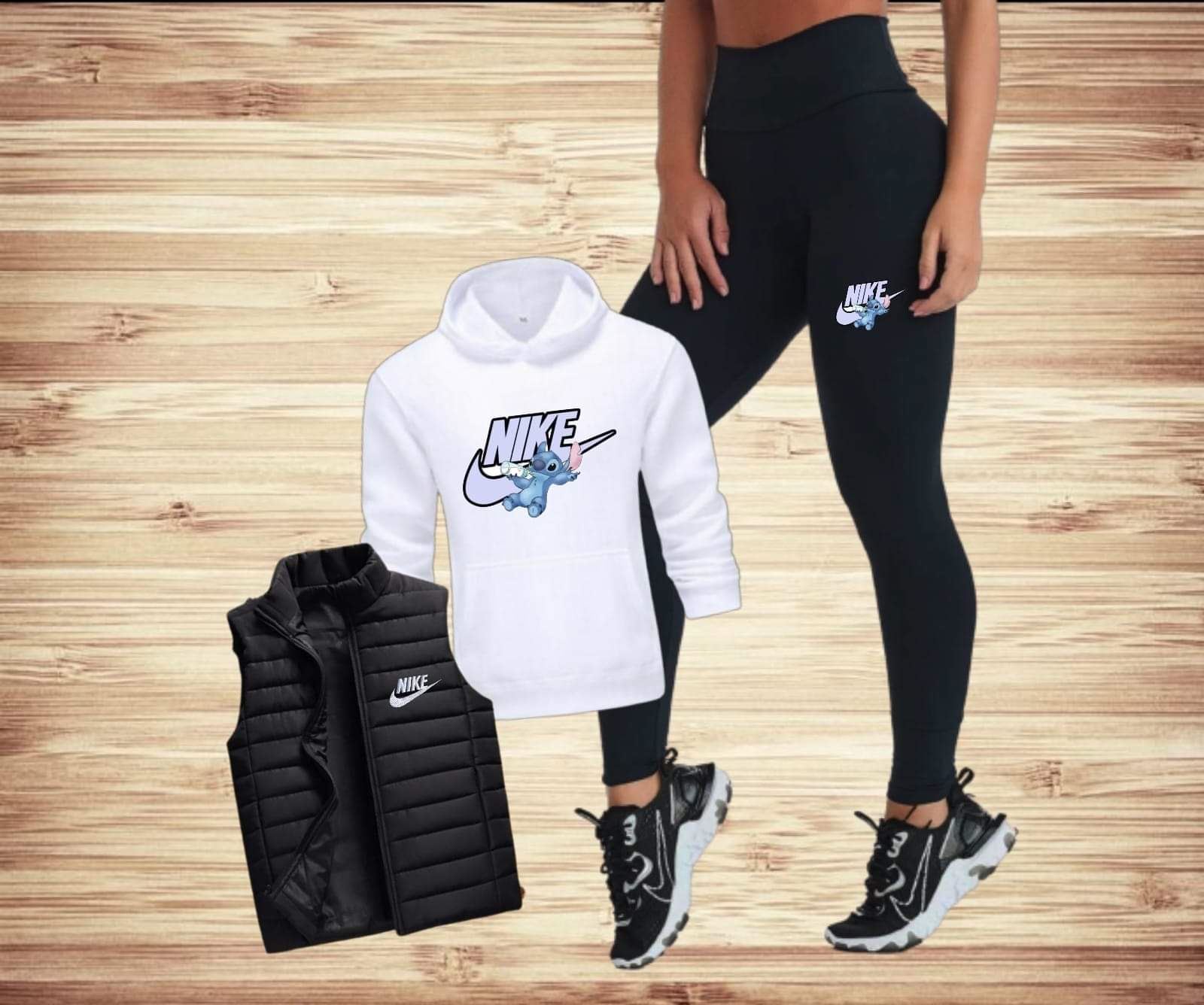 Conjunto tres piezas mujer Nike y Disney - Imagen 1