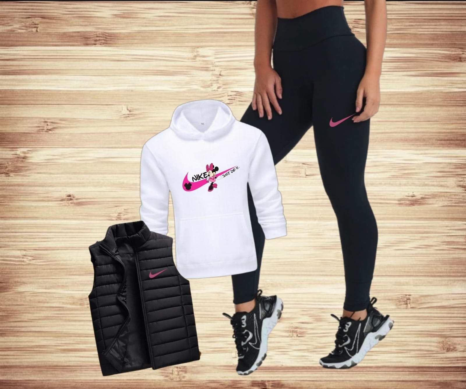 Conjunto tres piezas mujer Nike y Disney - Imagen 2