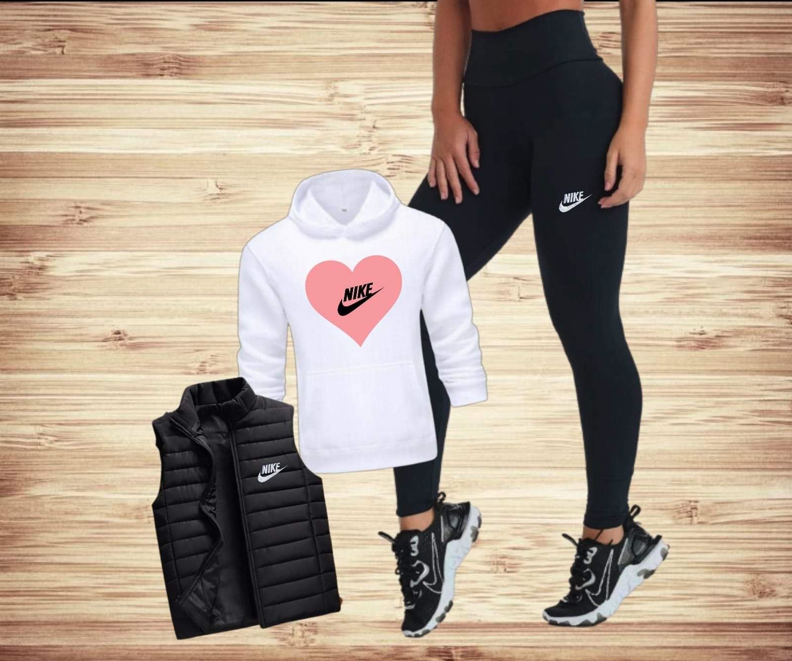 Conjunto tres piezas Nike corazón - Imagen 2