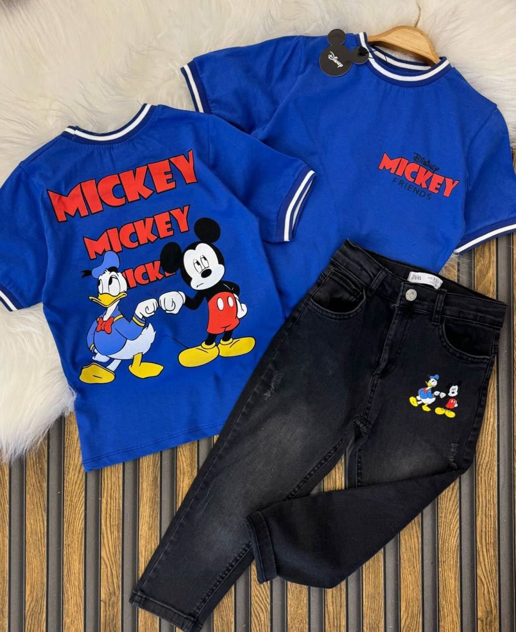 Conjunto vaqueros y camiseta mickey - Imagen 2