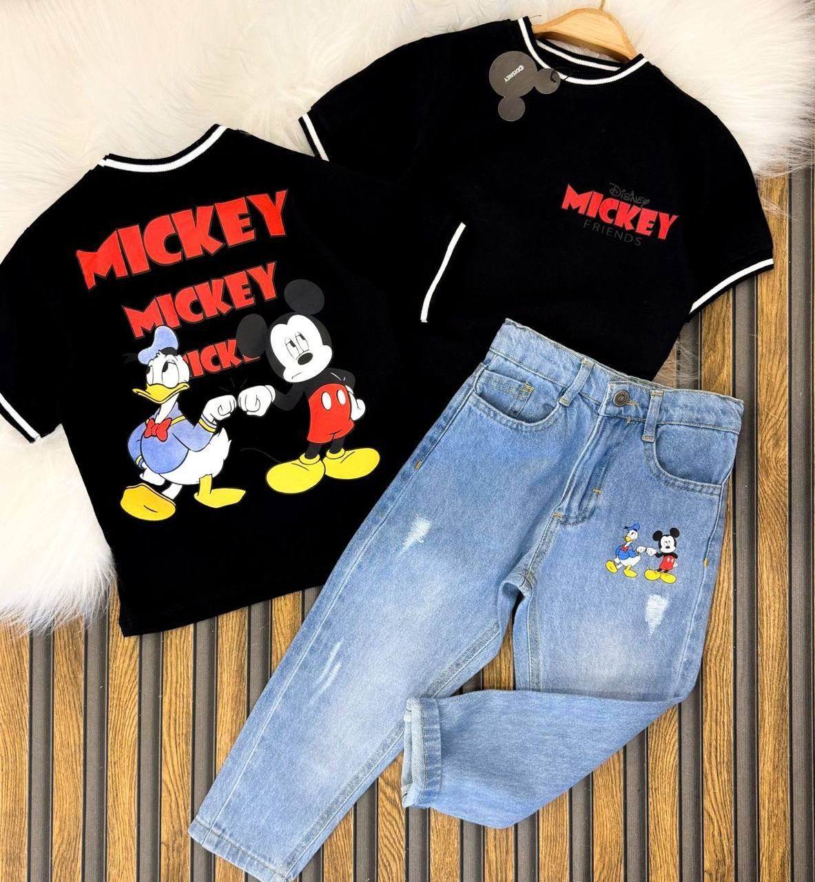 Conjunto vaqueros y camiseta mickey - Imagen 3