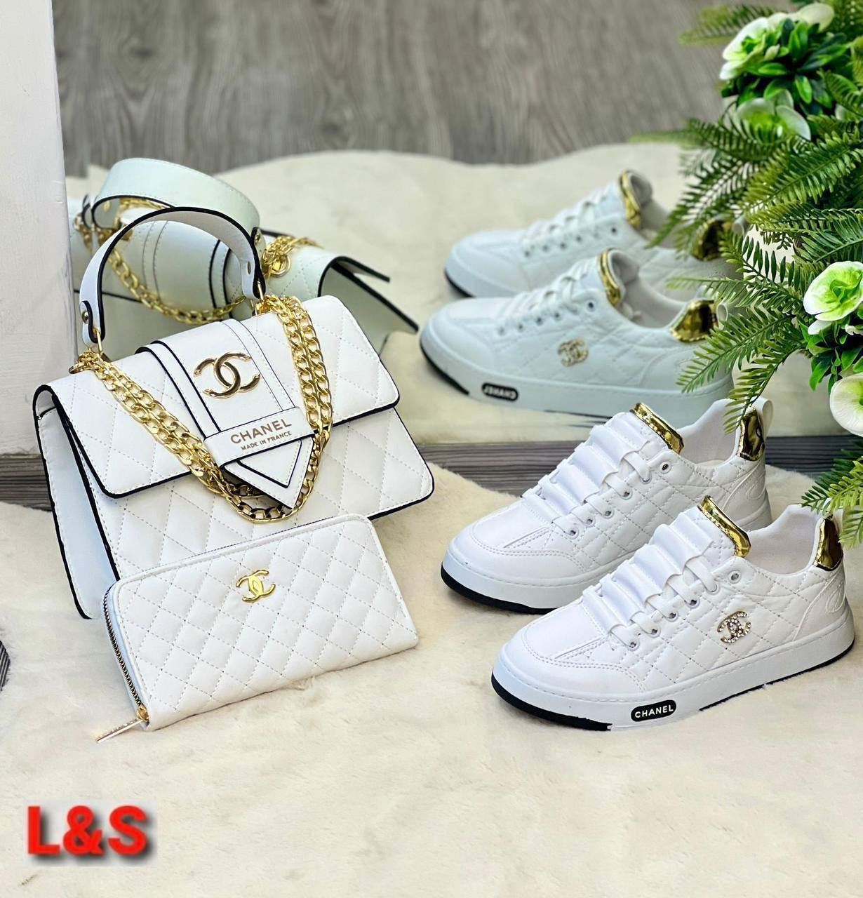 Conjunto zapatillas y bolso Chanel - Imagen 1