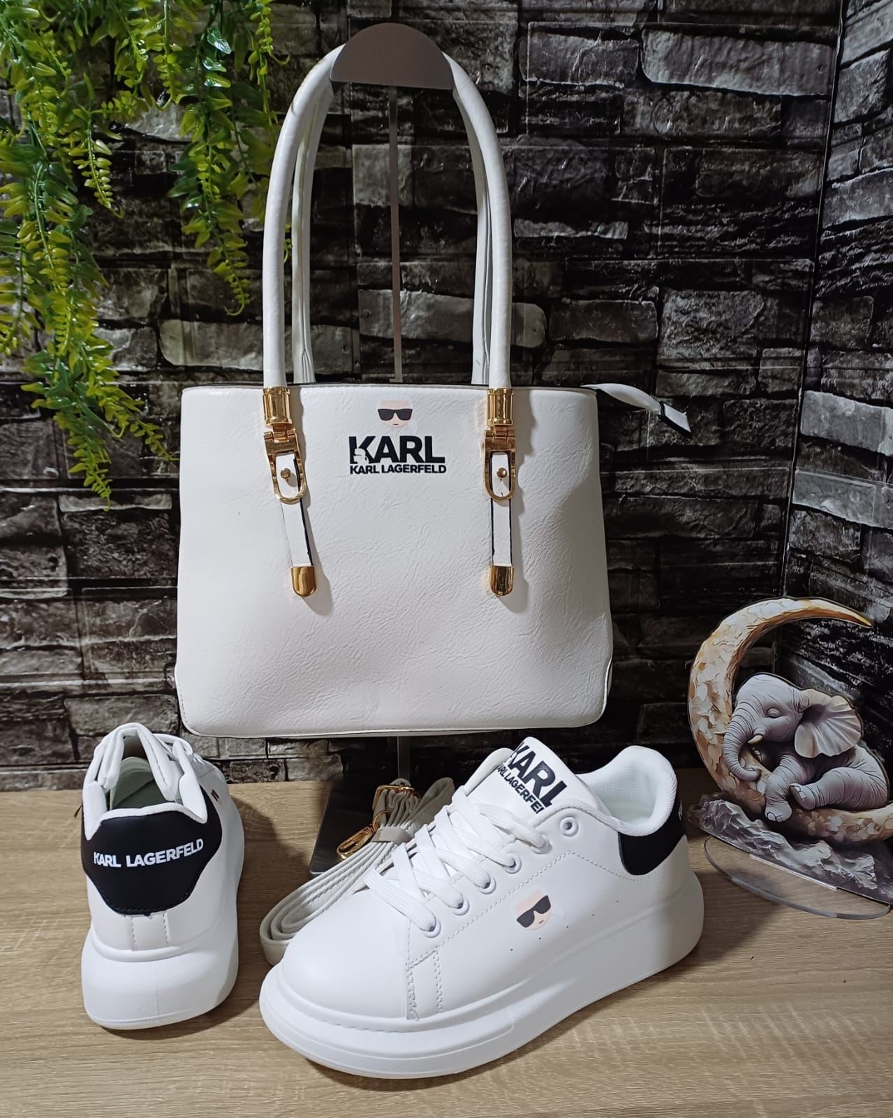 Conjunto zapatillas y bolso Karl - Imagen 1