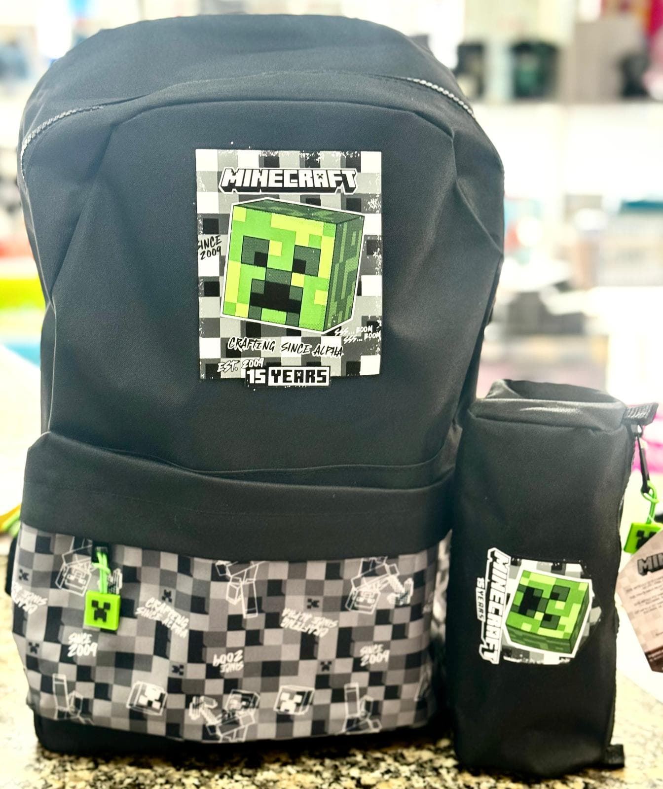 Mochila+ estuche Minecraft - Imagen 1