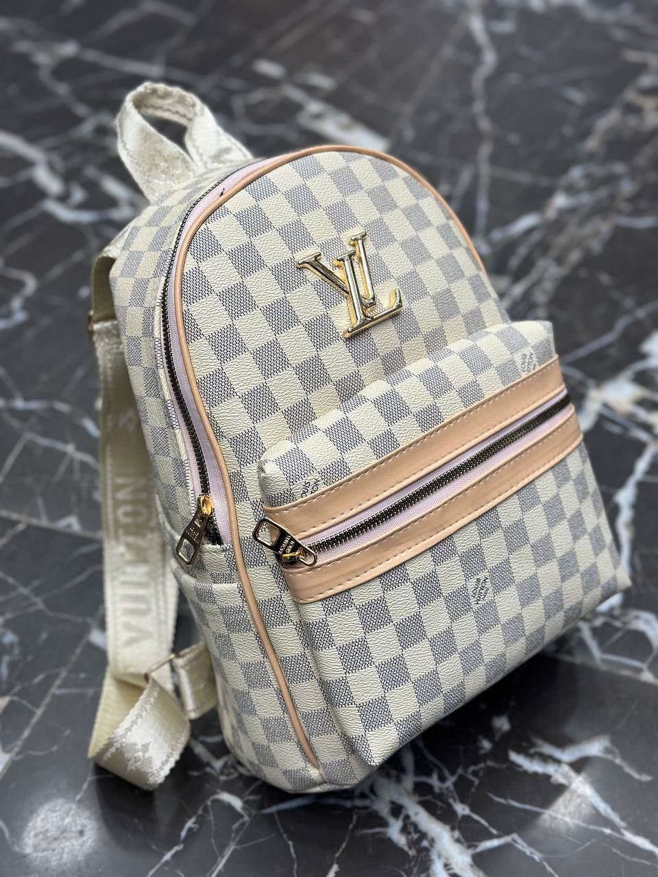 Mochila Louis Vuitton cuadros - Imagen 3